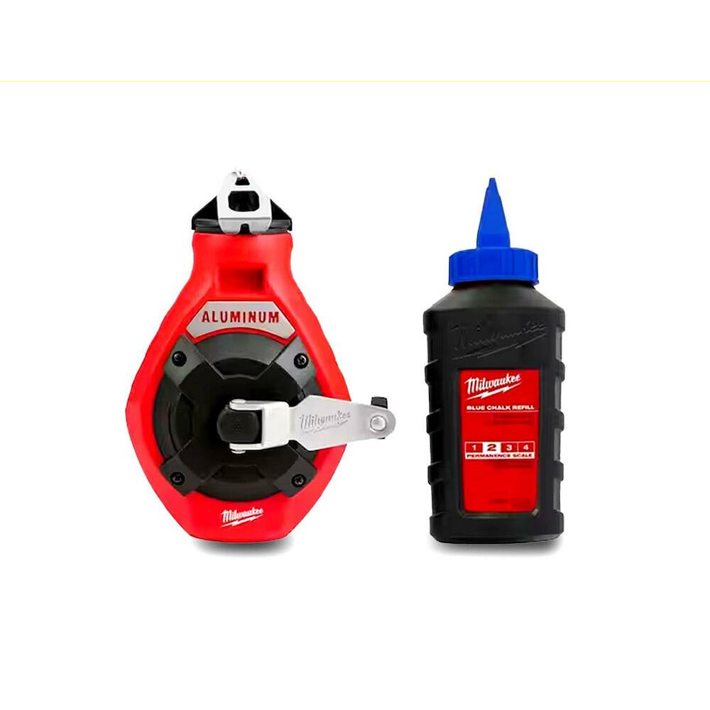 Milwaukee 48223992 30m Fine Line Chalk Reel & Blue Chalk Reel Kit