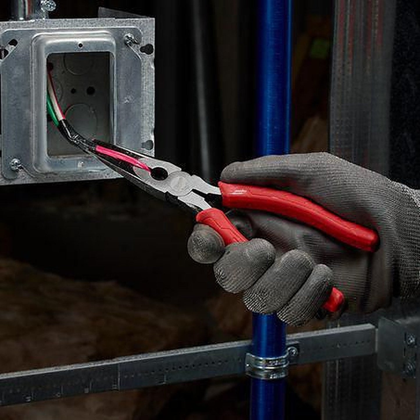 Milwaukee 203mm (8in) Long Nose Pliers 48226101