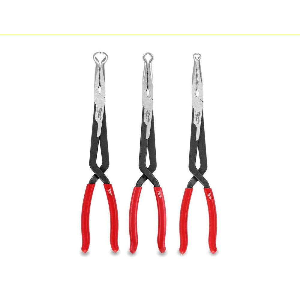 Milwaukee 3pc Long Reach Hose Grip Pliers Set 48226563