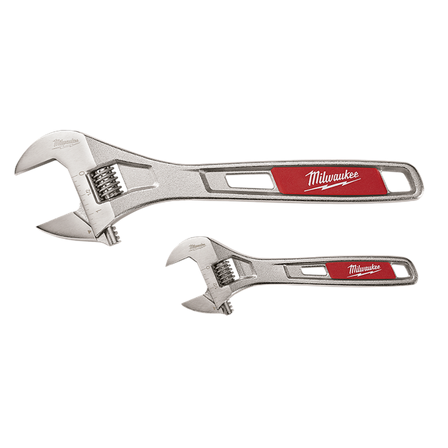 Milwaukee 2 Pc 152mm (6in) & 254mm (10in) Adjustable Wrench Set 48227400