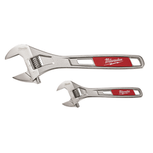 Milwaukee 2 Pc 152mm (6in) & 254mm (10in) Adjustable Wrench Set 48227400