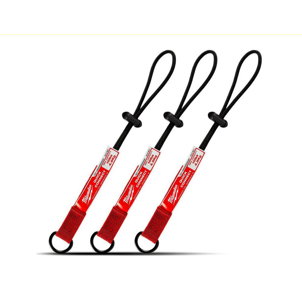 Milwaukee 48228823 3-Pack 4.5kg (10lb) Quick Connect Accessory Tool Lanyards