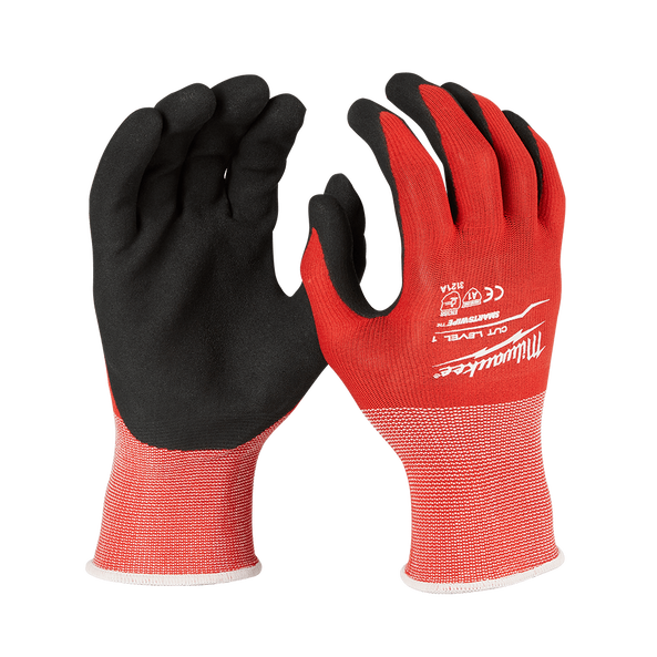 Milwaukee 12Pk Cut 1(A) Nitrile Dipped Gloves L