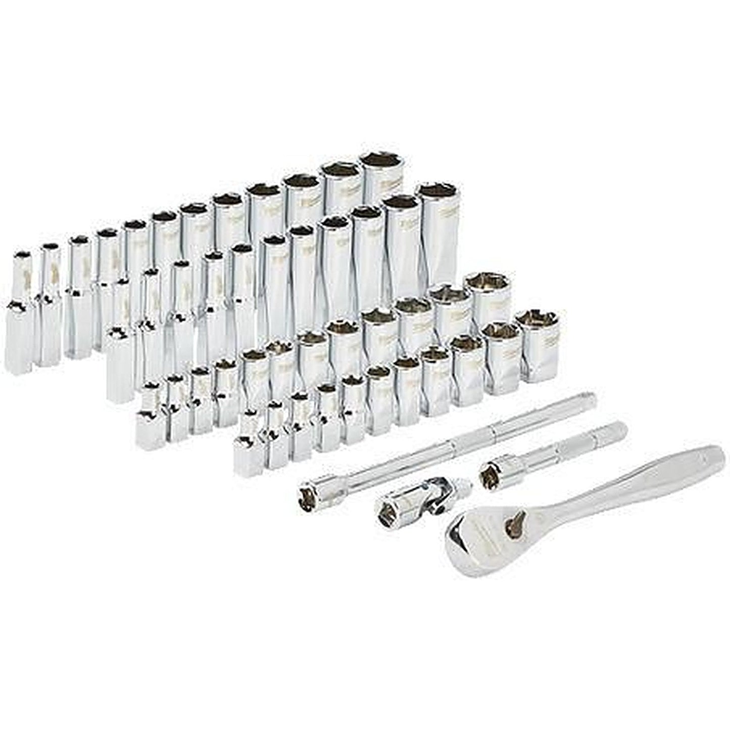 Milwaukee 1/4in Drive 50pc Ratchet & Socket Set - SAE & Metric 48229004