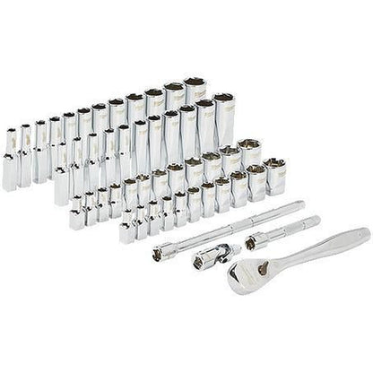 Milwaukee 1/4in Drive 50pc Ratchet & Socket Set - SAE & Metric 48229004