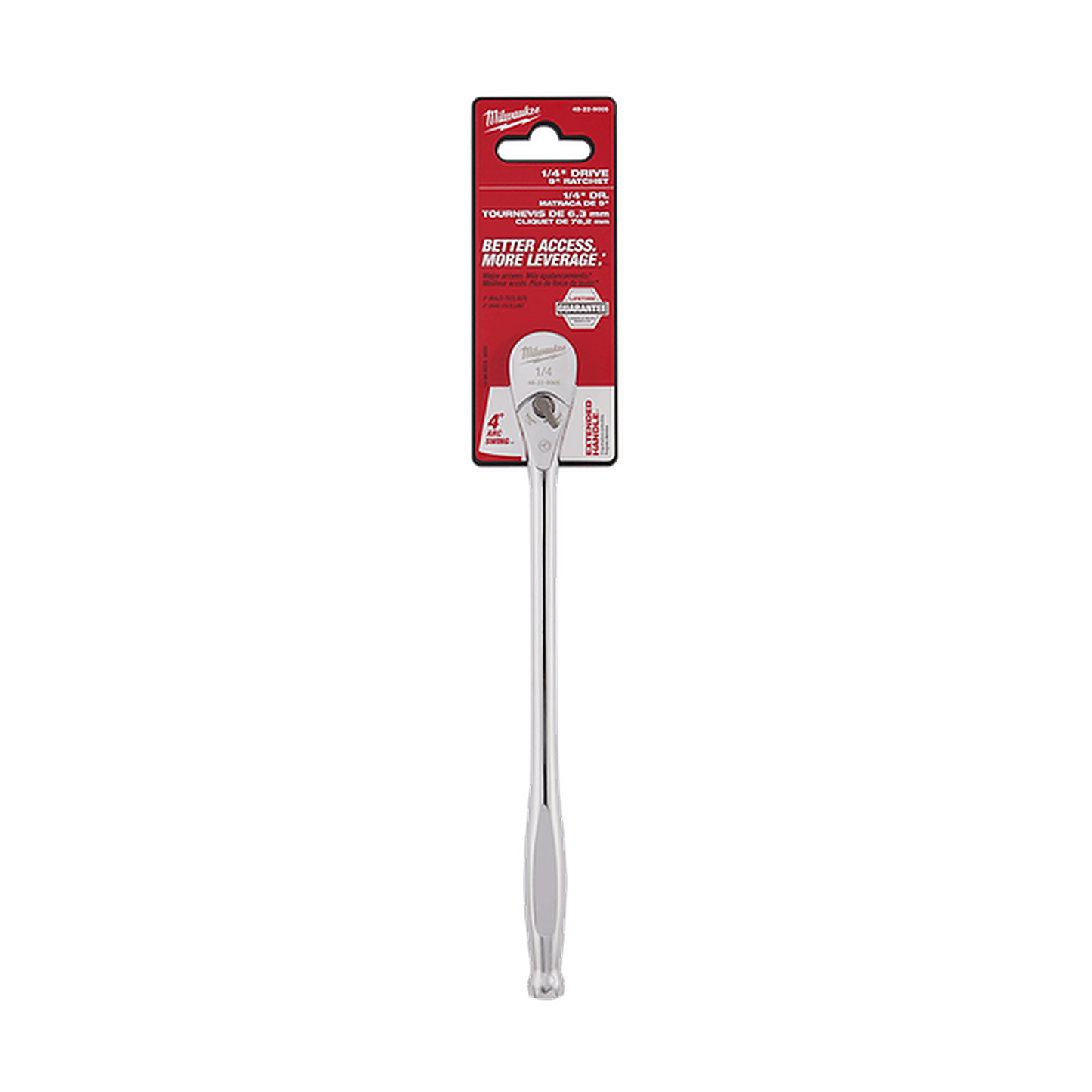Milwaukee 1/4in Drive Fixed Head Ratchet 229mm (9in) 48229005