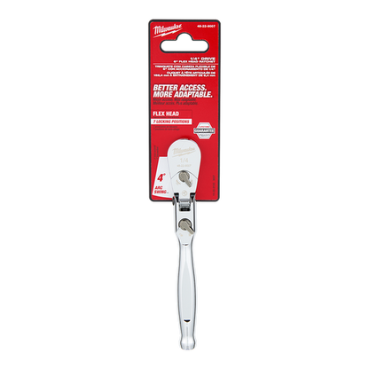 Milwaukee 1/4in Flex Head Ratchet (6in)