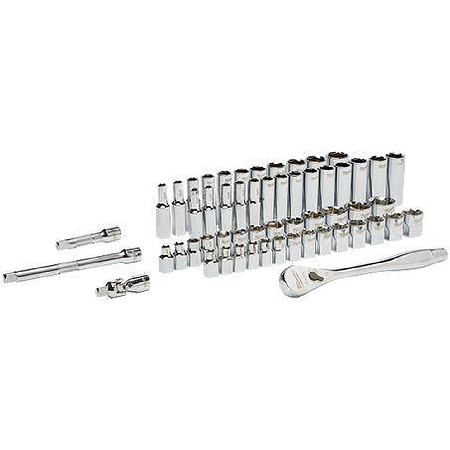 Milwaukee 3/8in Drive 56pc Ratchet & Socket Set - SAE & Metric 48229008
