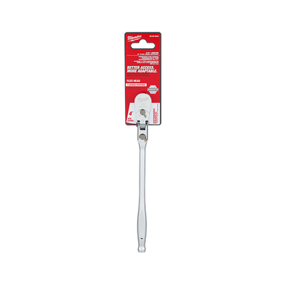 Milwaukee 1/4in Flex Head Extended Ratchet (9in)