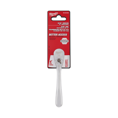 Milwaukee 3/8in Drive Fixed Head Ratchet 127mm (5in)