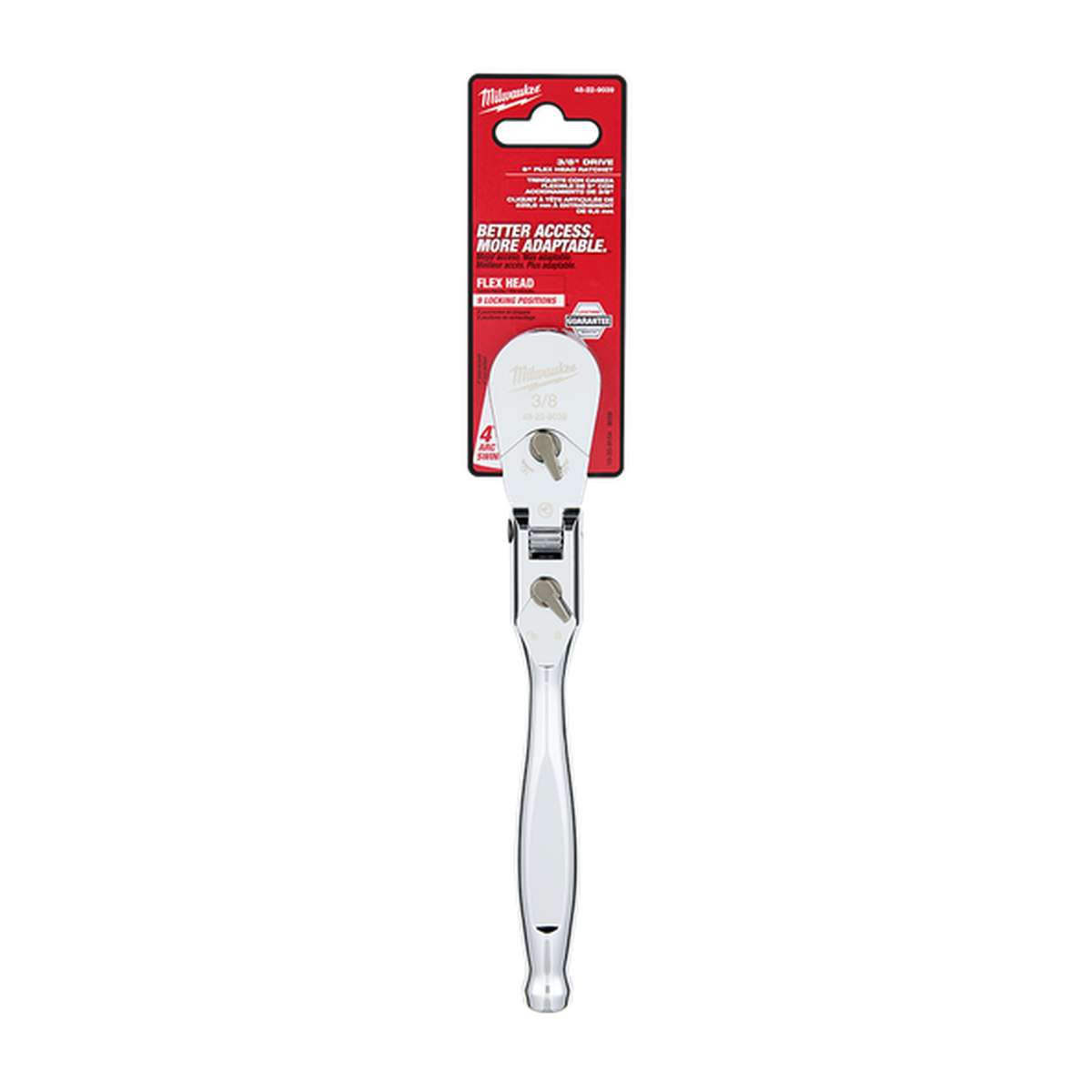 Milwaukee 3/8in Flex Head Ratchet (9in)