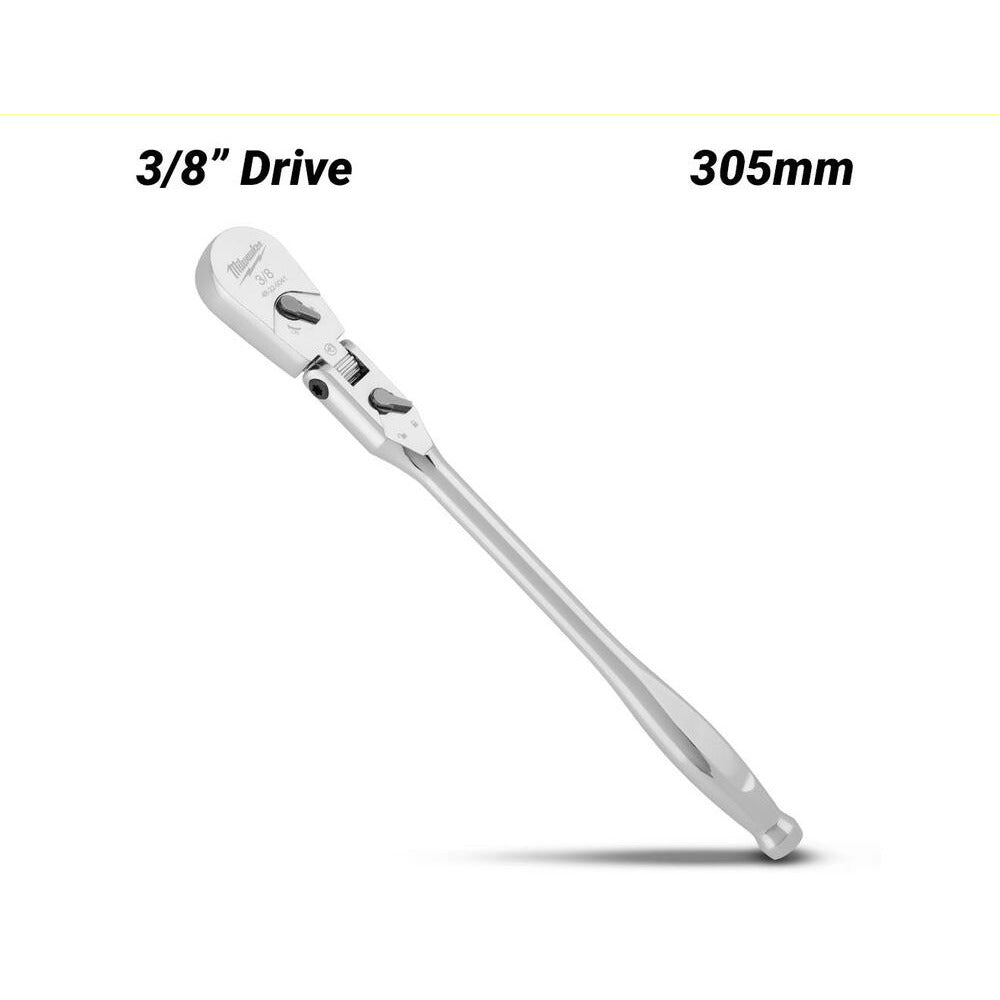 Milwaukee 48229041 305mm (12") 3/8" Drive Flex Head Extended Ratchet