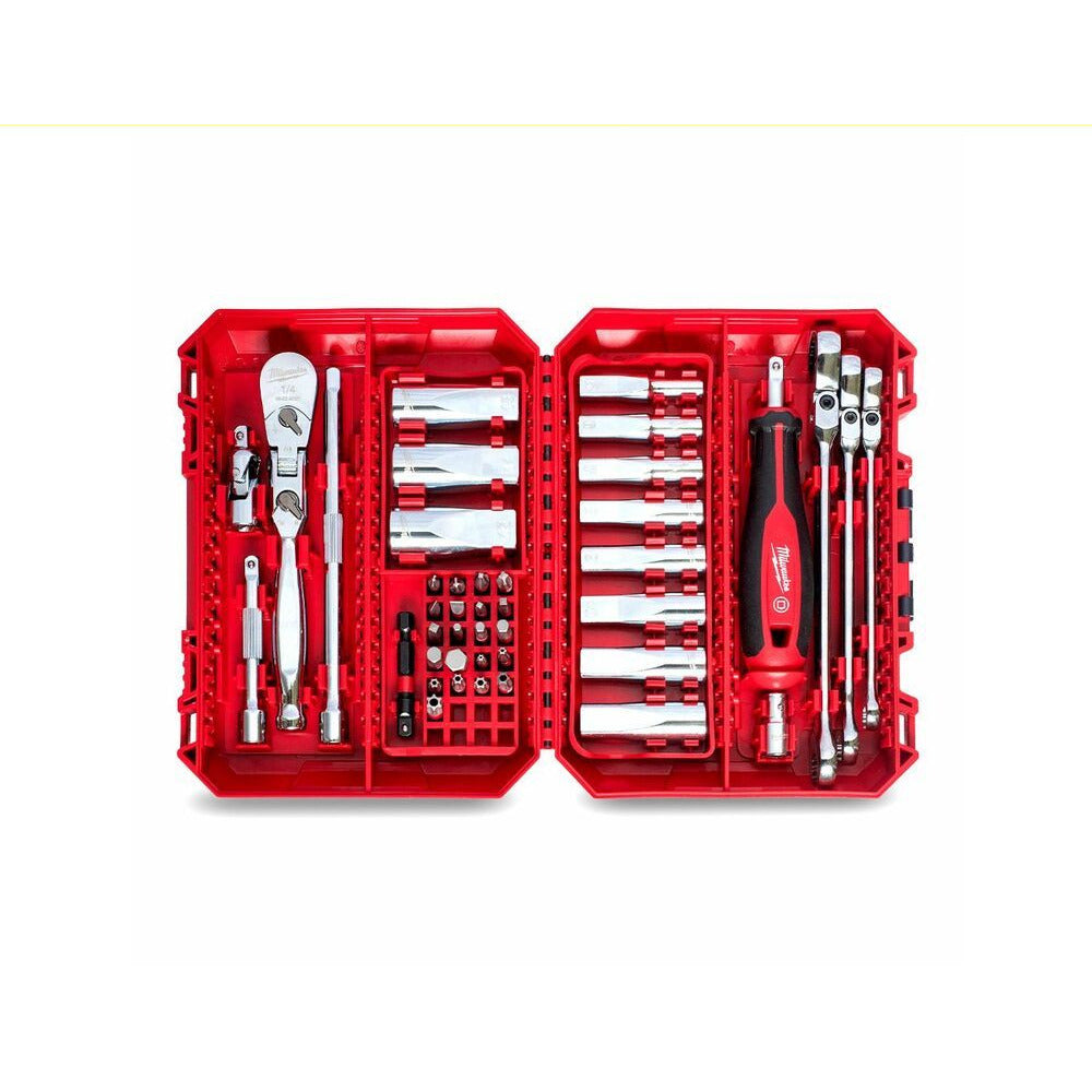 Milwaukee 48229198 42pce 1/4'' Drive Premium Metric Socket, Bit & Wrench Set