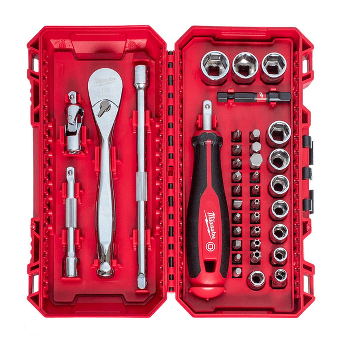 Milwaukee 1/4in Drive 38pc Metric Socket and Bit Set