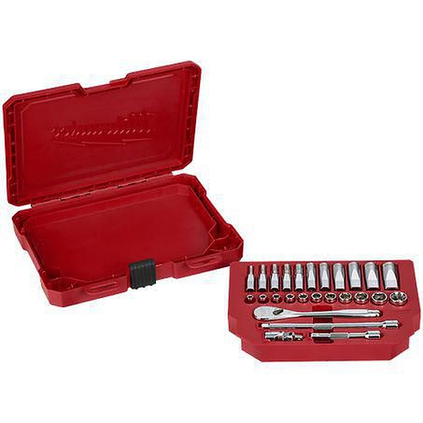 Milwaukee 1/4in Drive 26pc Ratchet & Socket Set - SAE 48229404