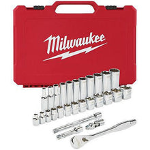 Milwaukee 3/8in Drive 28pc Ratchet & Socket Set - SAE 48229408