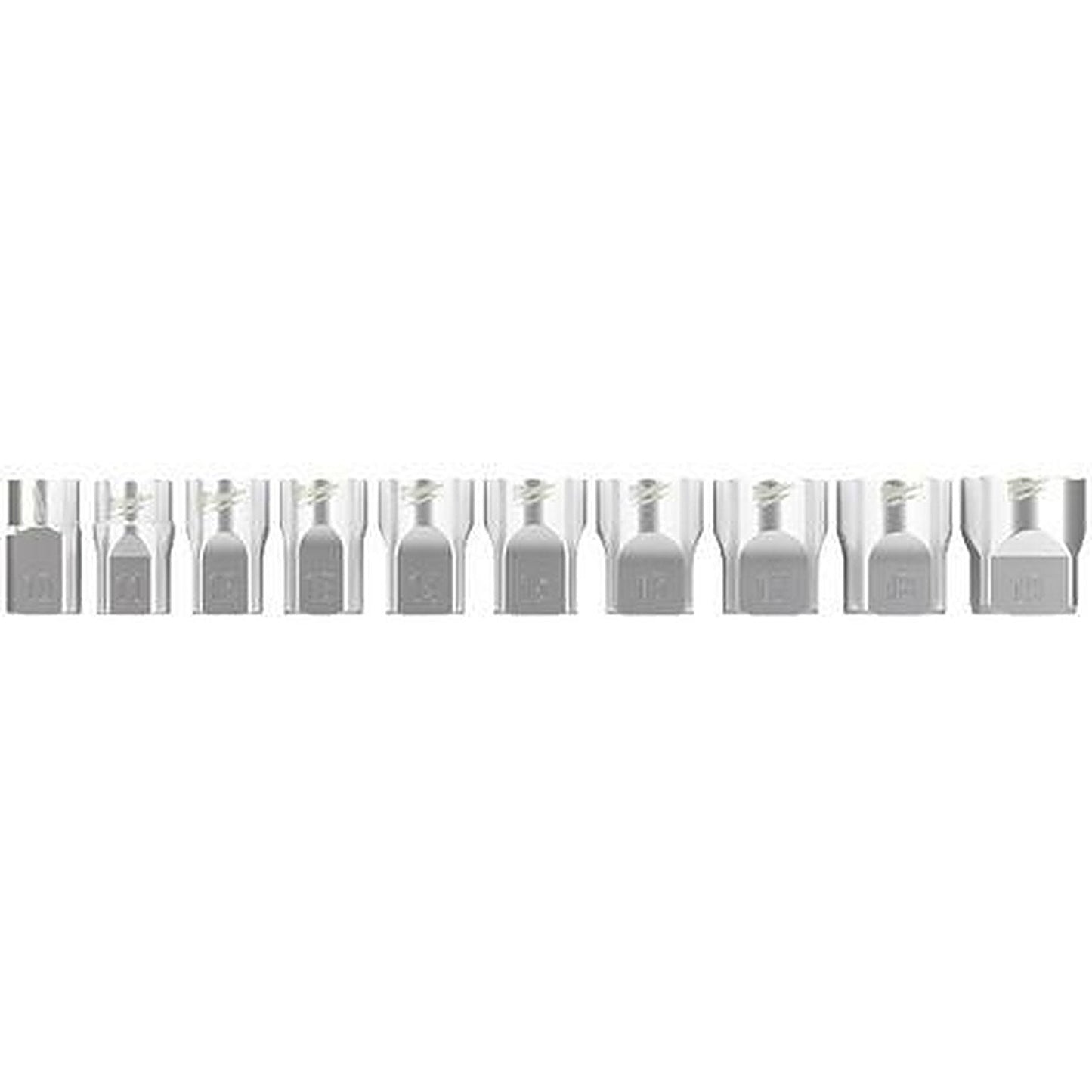 Milwaukee 3/8in Drive 10 Piece Standard Metric Socket Set with Storage Rail 48229503