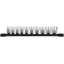 Milwaukee 3/8in Drive 10 Piece Standard Metric Socket Set with Storage Rail 48229503