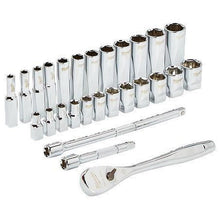 Milwaukee 1/4in Drive 28pc Ratchet & Socket Set - Metric 48229504