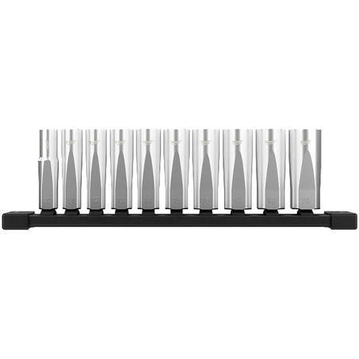 Milwaukee 3/8in Drive 10 Piece Deep Metric Socket Set with Storage Rail 48229505