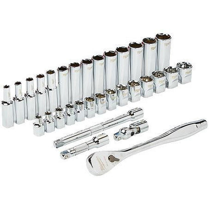Milwaukee 3/8in Drive 32pc Ratchet & Socket Set - Metric 48229508