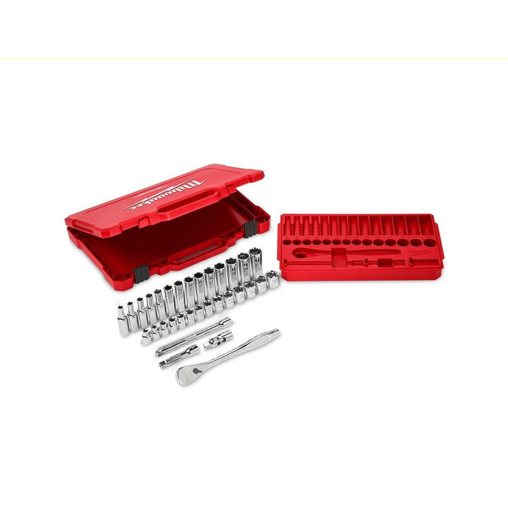 Milwaukee 48229508 32pce 3/8" Drive Ratchet & Socket Metric Set