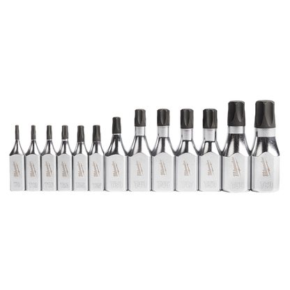 Milwaukee 13pc 1/4in and 3/8in Drive Torx Bit Socket Set