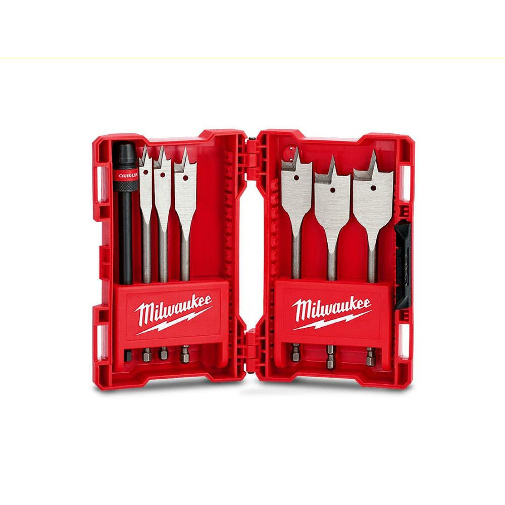 Milwaukee 48270147 7pce Timber Spade Bit Set