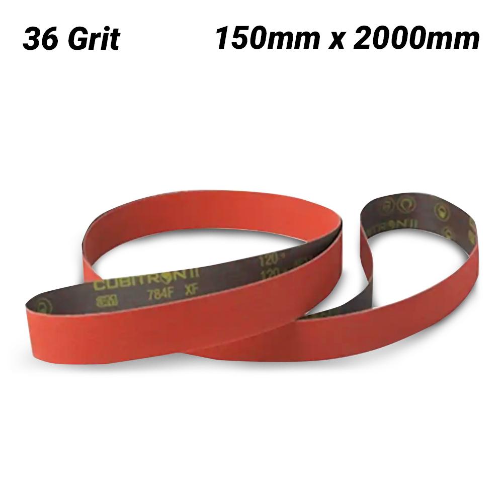 3M AC019431082 (784F) 150mm x 2000mm Cubitron II 784F 36 Grit Belt