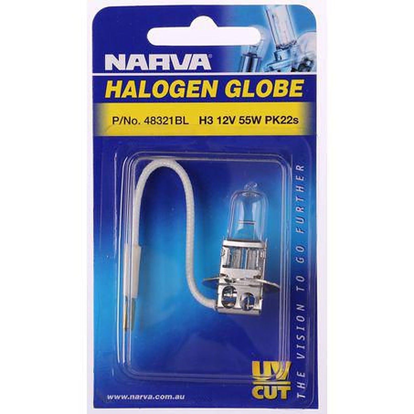 Narva H3 Globe Pk22S 12V 55W 48321BL