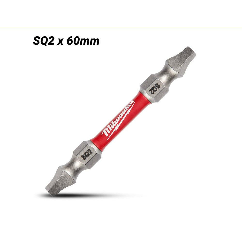 Milwaukee 48324320 SHOCKWAVE SQ2/SQ2 60mm Double Ended Driver Bit
