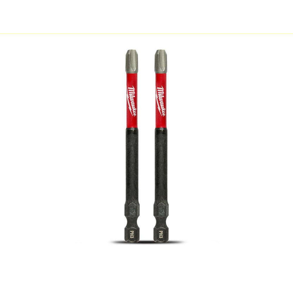 Milwaukee 48324664 2-Pack SHOCKWAVE™ Phillips #3 (3-1/2") x 89mm Power Impact Driver Bit