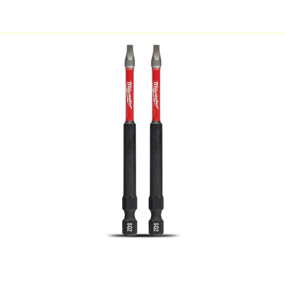 Milwaukee 48324672 2-Pack SHOCKWAVE™ Square Recess #2 (3-1/2") x 89mm Power Impact Driver Bit