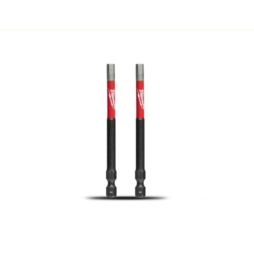 Milwaukee 48324747 2-Pack SHOCKWAVE™ Hex 5mm (3-1/2")x 89mm Power Impact Driver Bit