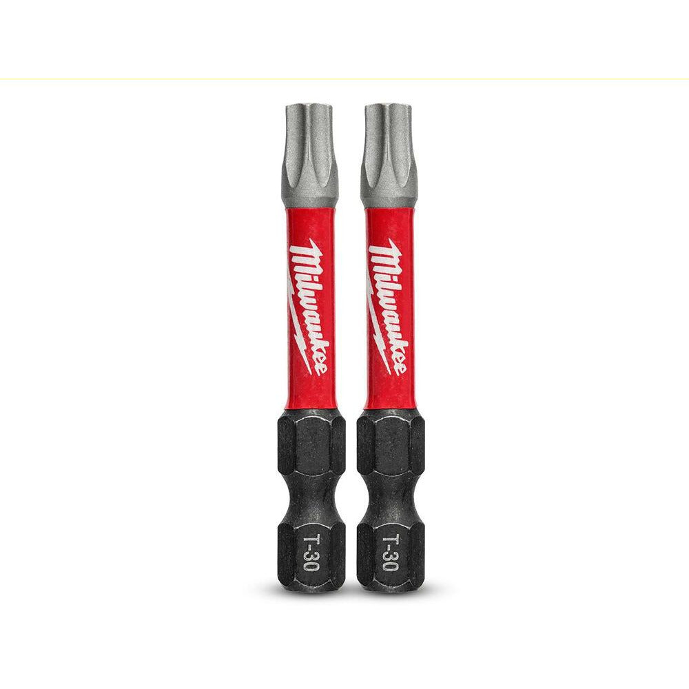 Milwaukee 48324914 2-Pack 50mm (2") SHOCKWAVE Torx T30 Power Bit