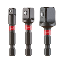 Milwaukee SHOCKWAVE Power Bit Socket Adapter 3Pc Set