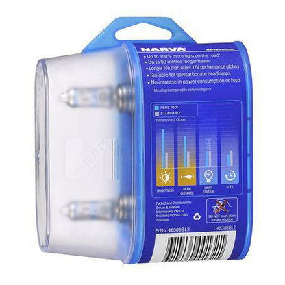 Narva H11 Headlight Bulb 12V Pgj192 Plus150 2 Pce 48388BL2