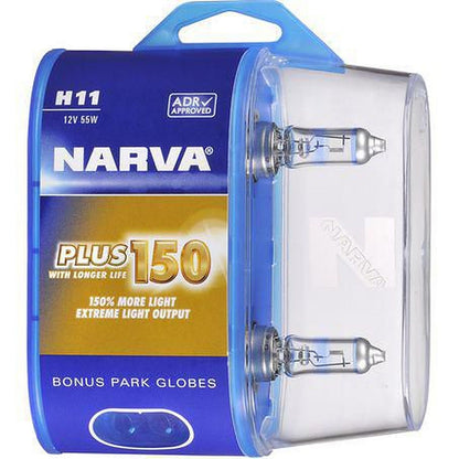 Narva H11 Headlight Bulb 12V Pgj192 Plus150 2 Pce 48388BL2