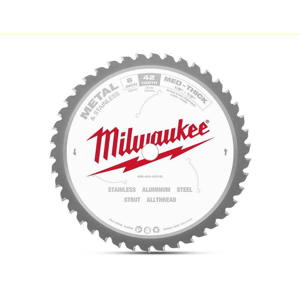 Milwaukee 48404515 203mm (8") 42T General Purpose Metal Blade