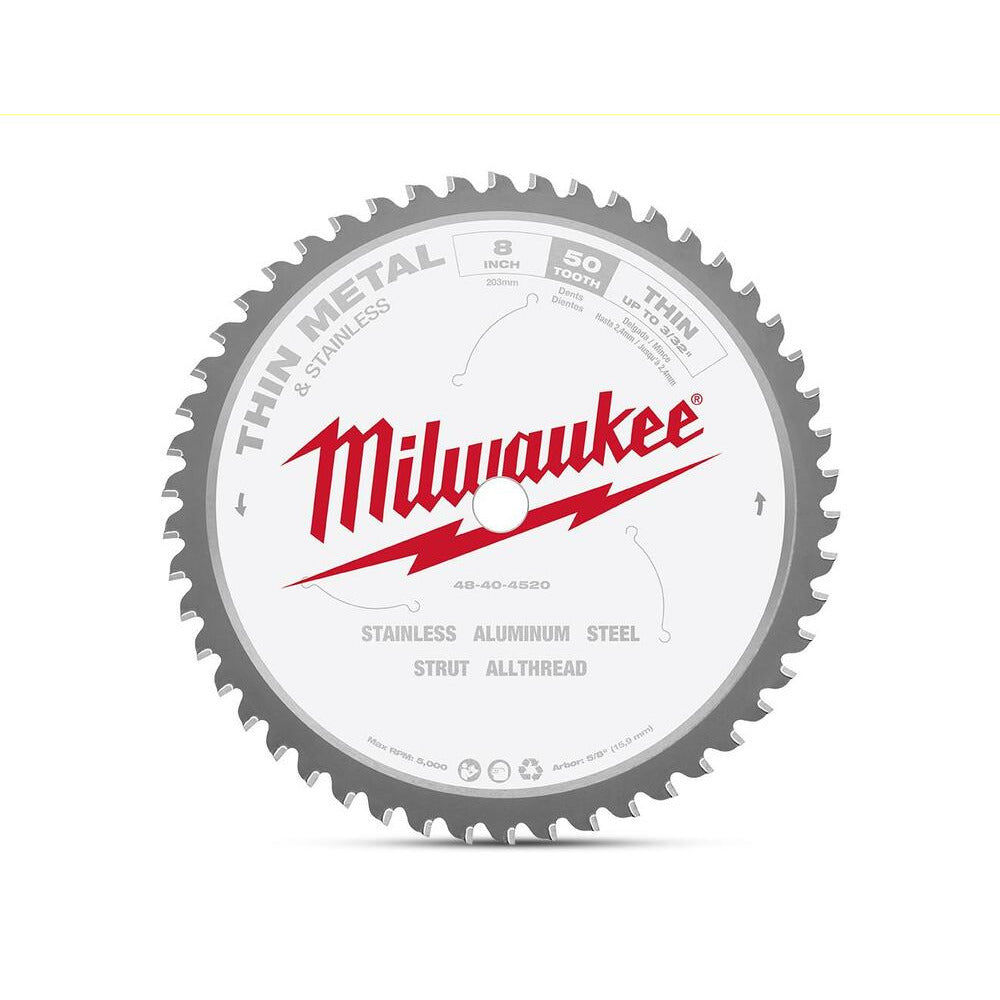 Milwaukee 48404520 203mm (8") 50T Thin Metal Blade