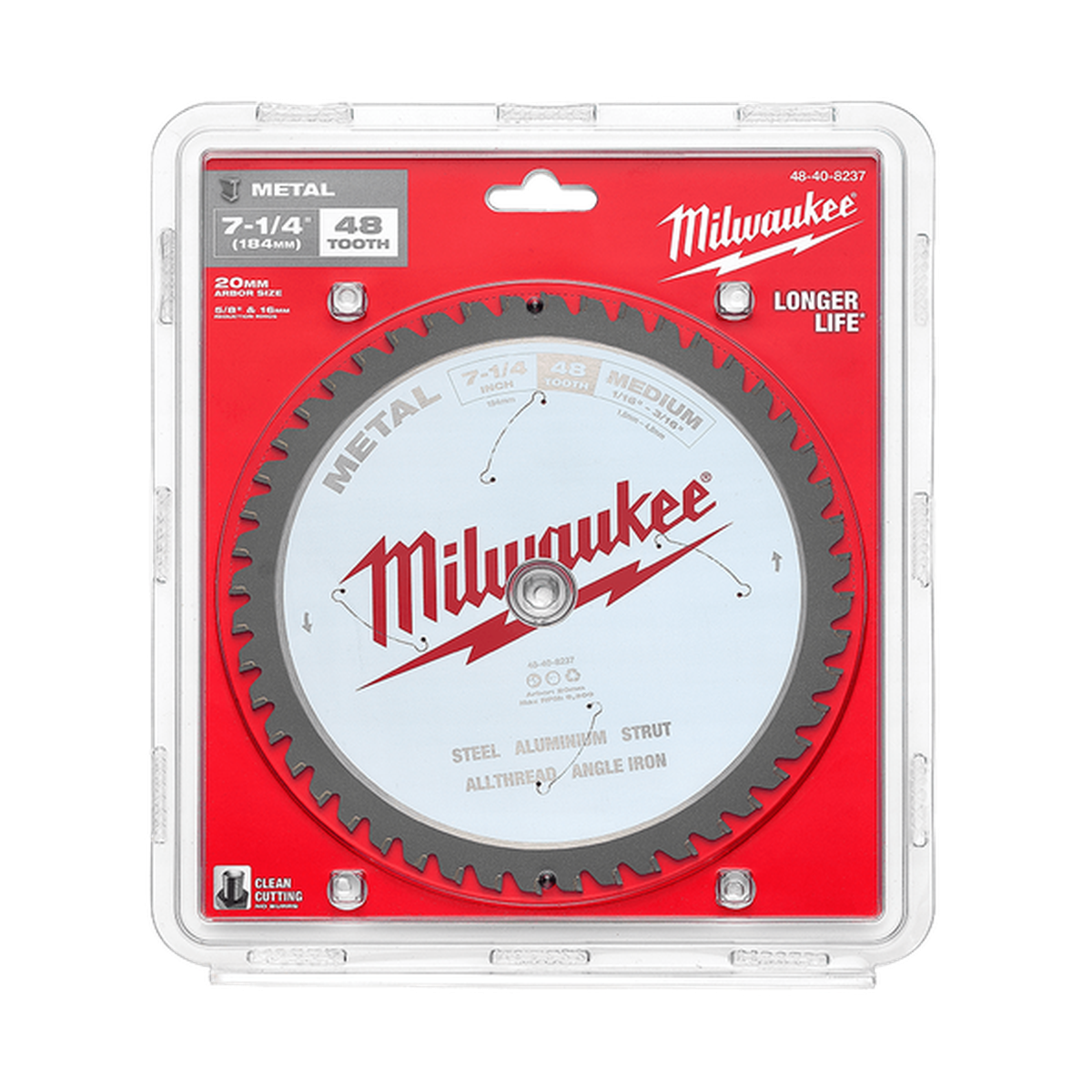 Milwaukee 184mm (7-1/4in) 48T Metal Circular Saw Blade