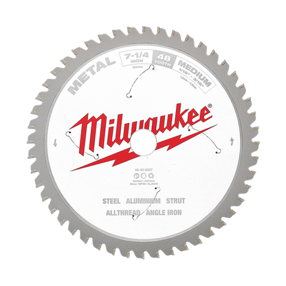 Milwaukee 184mm (7-1/4in) 48T Metal Circular Saw Blade