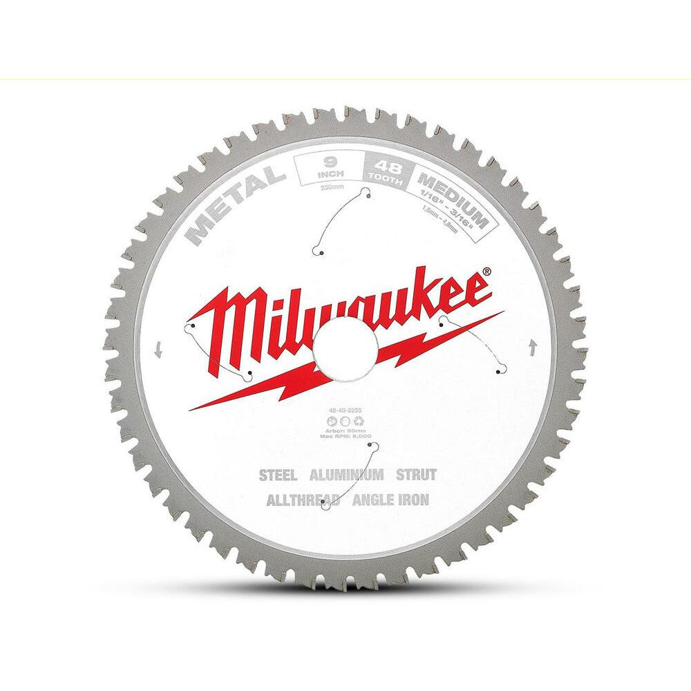 Milwaukee 48408255 230mm (9") 48T Medium Metal Circular Saw Blade