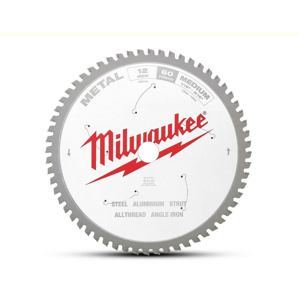 Milwaukee 48408265 305mm (12") 60T Medium Metal Circular Saw Blade