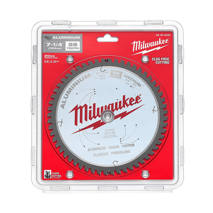 Milwaukee 184mm (7-1/4in) 56T Aluminium Circular Saw Blade