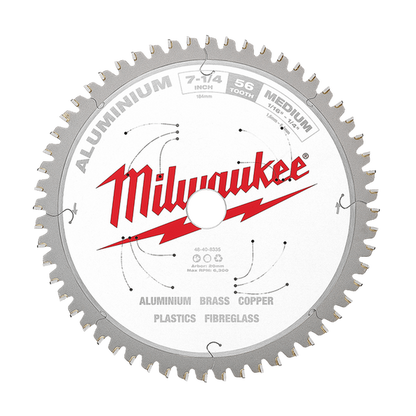 Milwaukee 184mm (7-1/4in) 56T Aluminium Circular Saw Blade