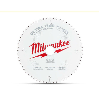 Milwaukee 210mm (8-1/4in) 60T Wood Circular Saw Blade Ultra Fine Finish 48408824