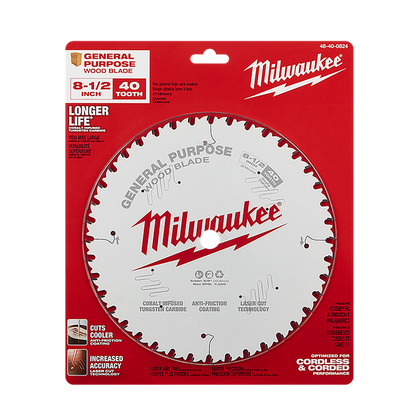 Milwaukee 210mm (8-1/4in) 60T Wood Circular Saw Blade Ultra Fine Finish 48408824