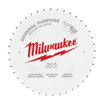 Milwaukee 210mm (8-1/4in) 60T Wood Circular Saw Blade Ultra Fine Finish 48408824