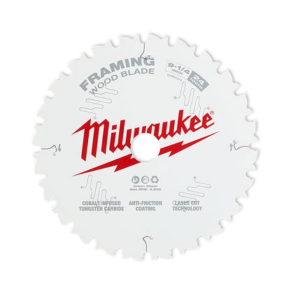Milwaukee 235mm (9-1/4in) 24T Wood Circular Saw Blade Framing 48408924